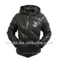 Frauen Winter schwarz Daunenjacke Kapuze